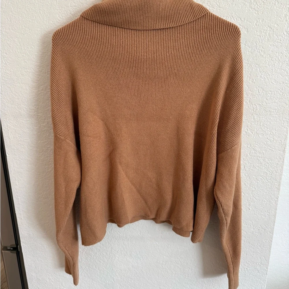 Vici Camel Cowl Neck Sweater - Picture 4 of 4